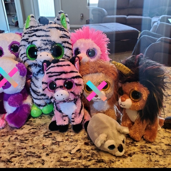 Safari Zoo Animal Beanie Boo Bundle - Picture 3 of 3